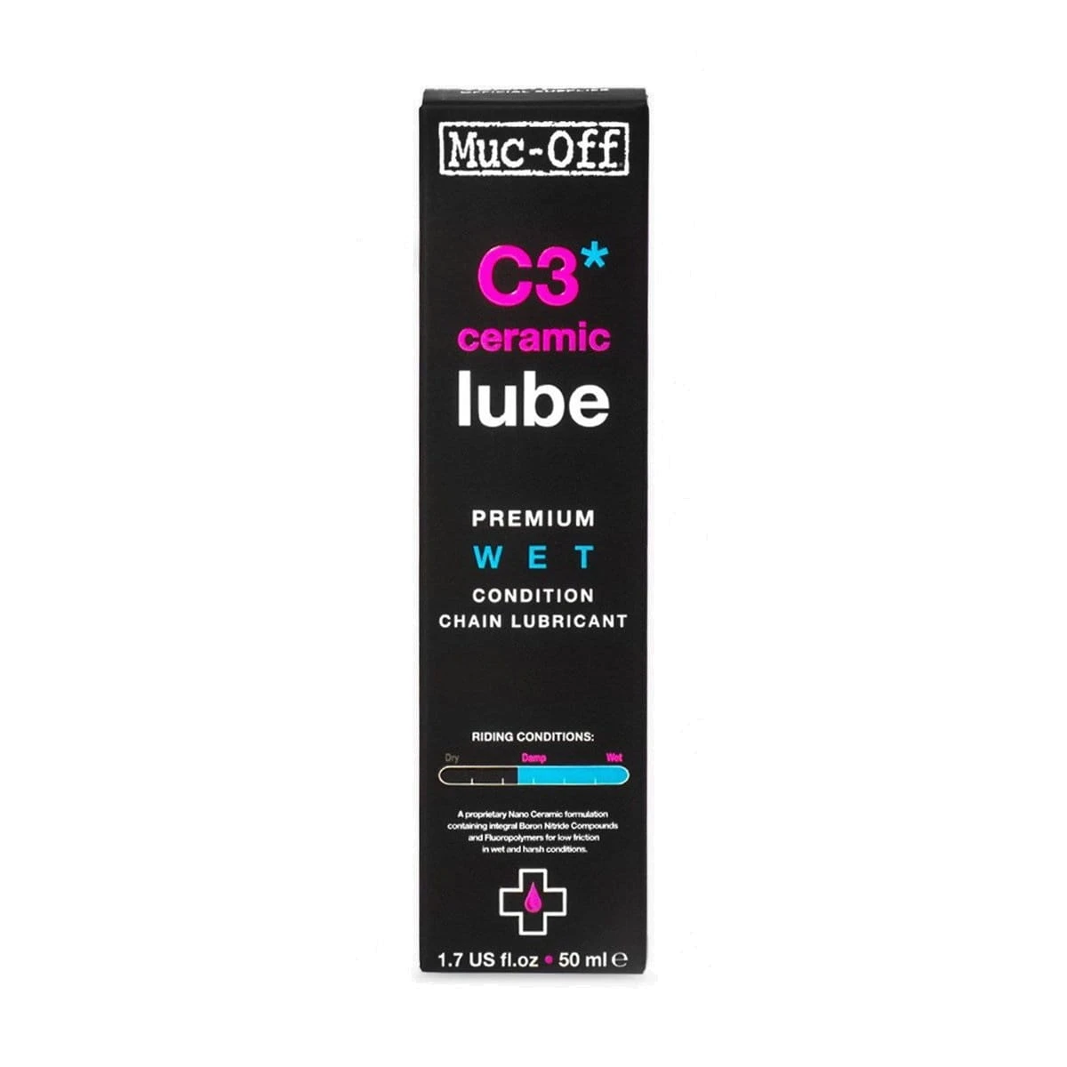 Muc-Off C3 Wet Ceramic Lube Kettenschmiermittel - 50ml 2 Muc-Off C3 Wet Ceramic Lube Kettenschmiermittel - 50ml – Bild 2