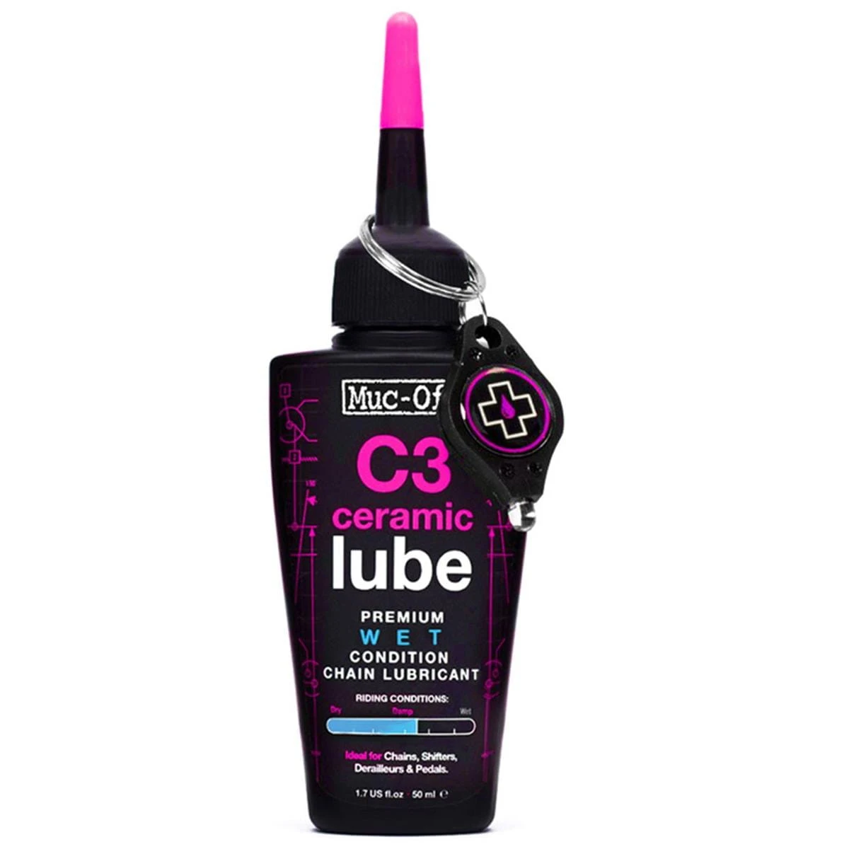 Muc-Off C3 Wet Ceramic Lube Kettenschmiermittel - 50ml 1 Muc-Off C3 Wet Ceramic Lube Kettenschmiermittel - 50ml