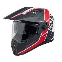 IXS 208 2.0 Motorradhelm - Matt Schwarz-rot
