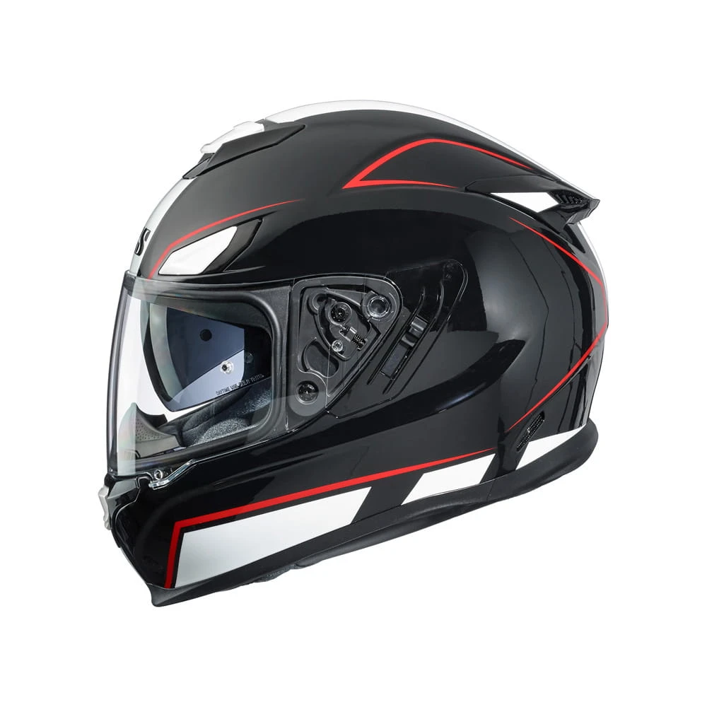 IXS 315 2.1 Motorradhelm Black White Red 2 IXS 315 2.1 Motorradhelm Black White Red – Bild 2