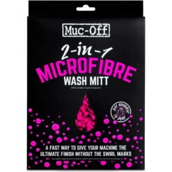 Muc-Off Microfibre Wash Mitt Waschhandschuh - Pink -One Hundred Percent Store muc off microfibre wash mitt pink 1