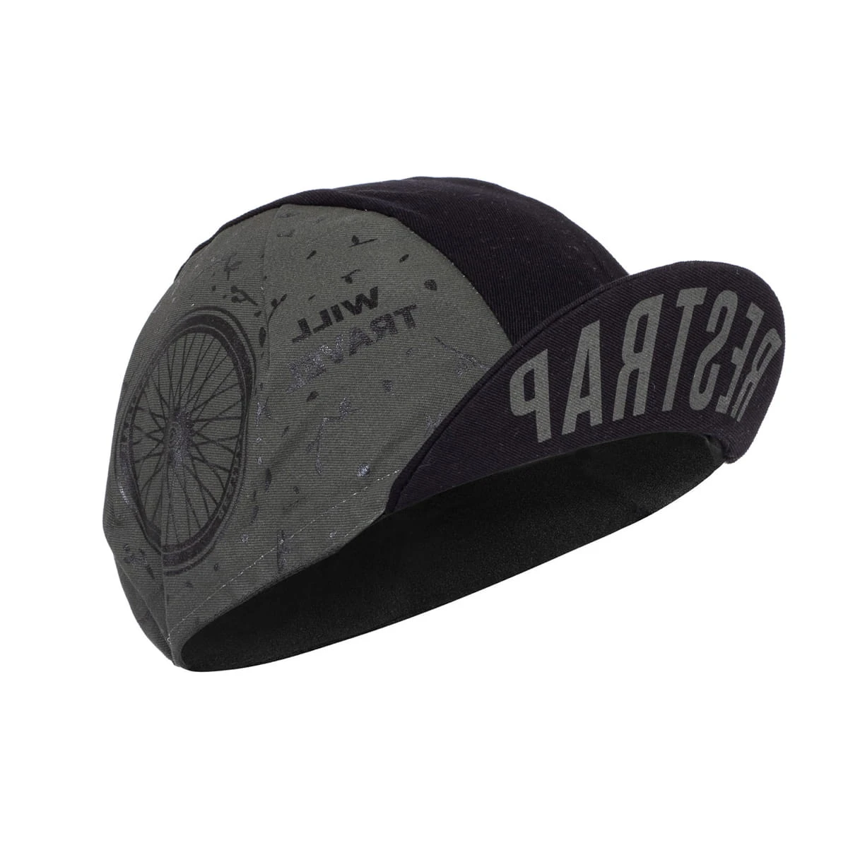 Restrap Will Travel For Gravel Racecap - Schwarz/Grau 1 Restrap Will Travel For Gravel Racecap - Schwarz/Grau